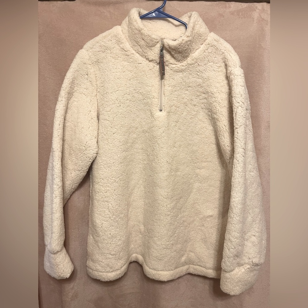 💞NWOT Weatherproof Vintage Women's Frosty Tipped Sherpa Pullover💞
